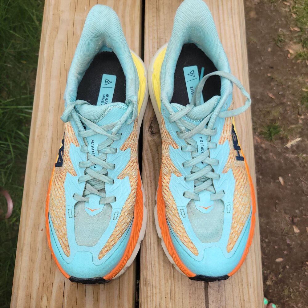Hoka One Mafate Speed 4 Womens Size 7 B Multicolor Trail Running Athletic Shoe - Picture 10 of 11